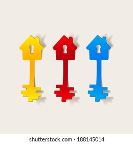 realistic design element: key