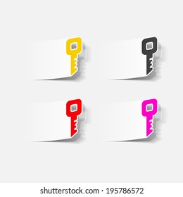 realistic design element: key