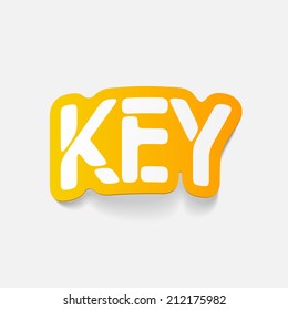 realistic design element: KEY