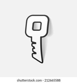 realistic design element: key