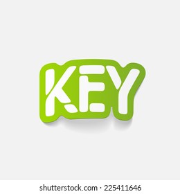 realistic design element: KEY
