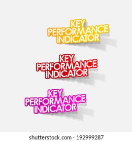 realistic design element: Key Performance Indicator