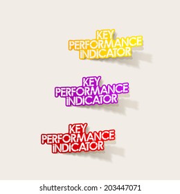 realistic design element: Key Performance Indicator