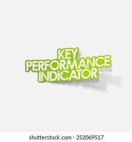 realistic design element: Key Performance Indicator