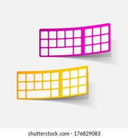 realistic design element: keyboard