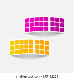 realistic design element: keyboard