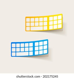 realistic design element: keyboard