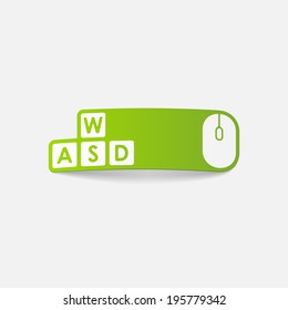 realistic design element: keypad