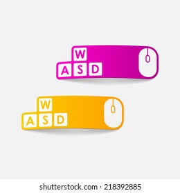 realistic design element: keypad