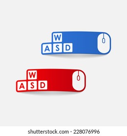 realistic design element: keypad
