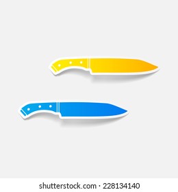 realistic design element: knife