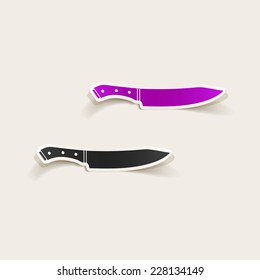 realistic design element: knife
