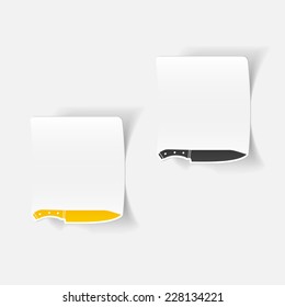 realistic design element: knife