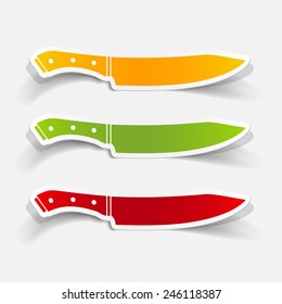 realistic design element: knife