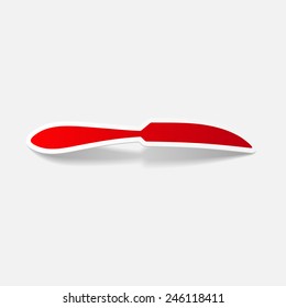 realistic design element: knife