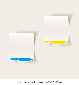 realistic design element: knife