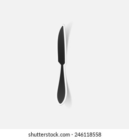realistic design element: knife