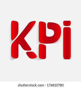 realistic design element: kpi
