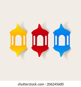 realistic design element: lantern