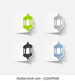 realistic design element: lantern