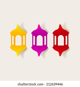 realistic design element: lantern
