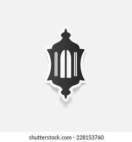 realistic design element: lantern