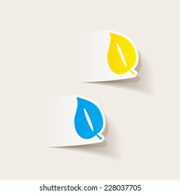 realistic design element: leaf