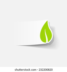 realistic design element: leaf