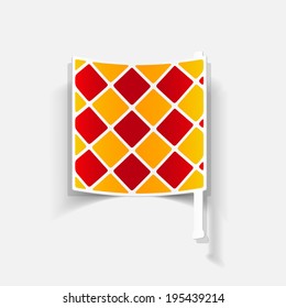 realistic design element: linesman flag