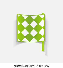 realistic design element: linesman flag