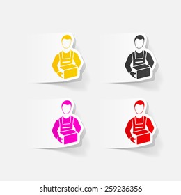 realistic design element. longshoreman
