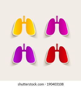 realistic design element: lung