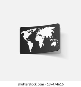 realistic design element: map