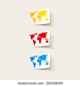 realistic design element: map