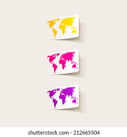 realistic design element: map