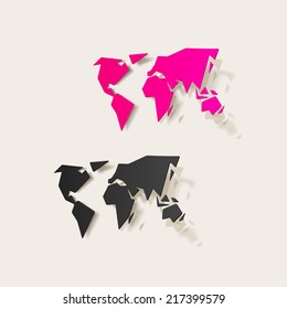 realistic design element: map