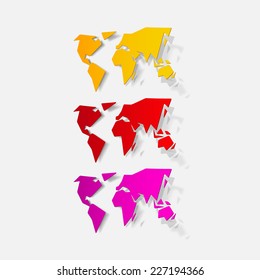 realistic design element: map