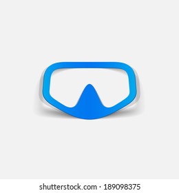 realistic design element: mask