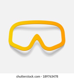 realistic design element: mask