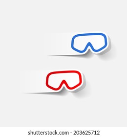 realistic design element: mask