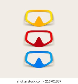 realistic design element: mask
