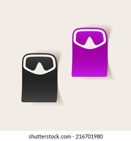 realistic design element: mask