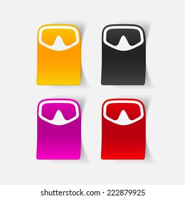 realistic design element: mask