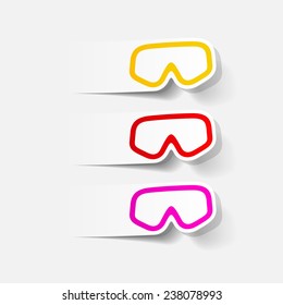 realistic design element: mask