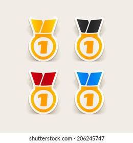 realistic design element: medal