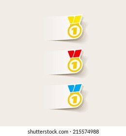 realistic design element: medal