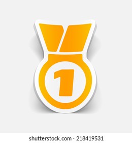 realistic design element: medal