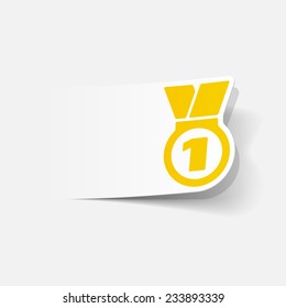 realistic design element: medal