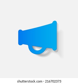 realistic design element: megaphone