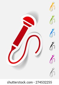 realistic design element. microphone